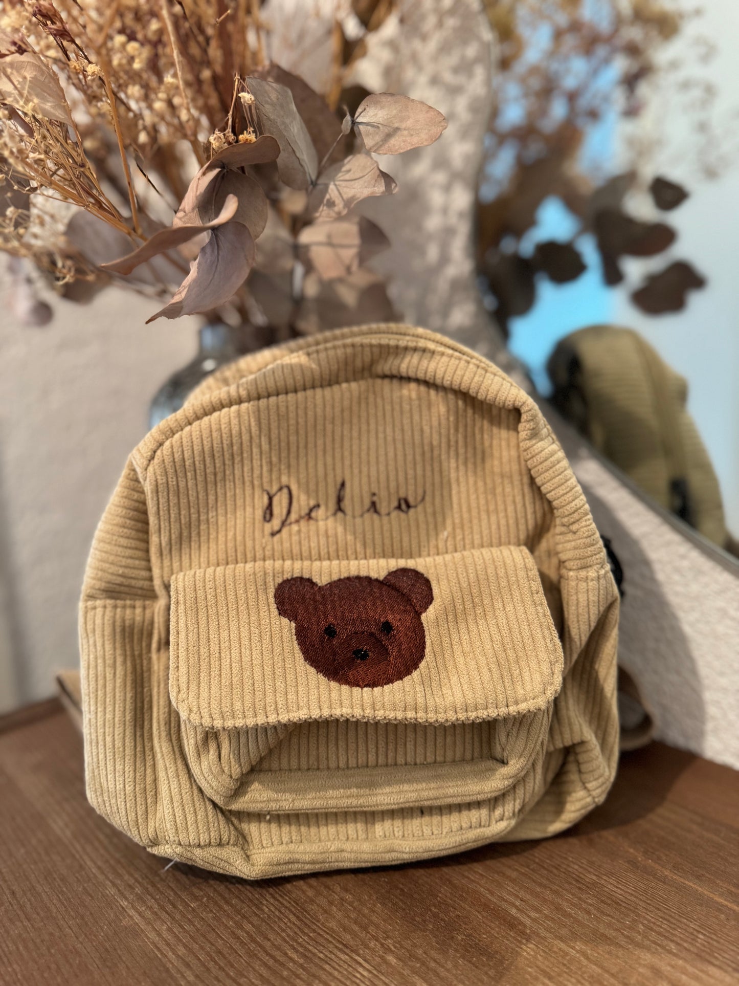 Sac à dos velours côtelé