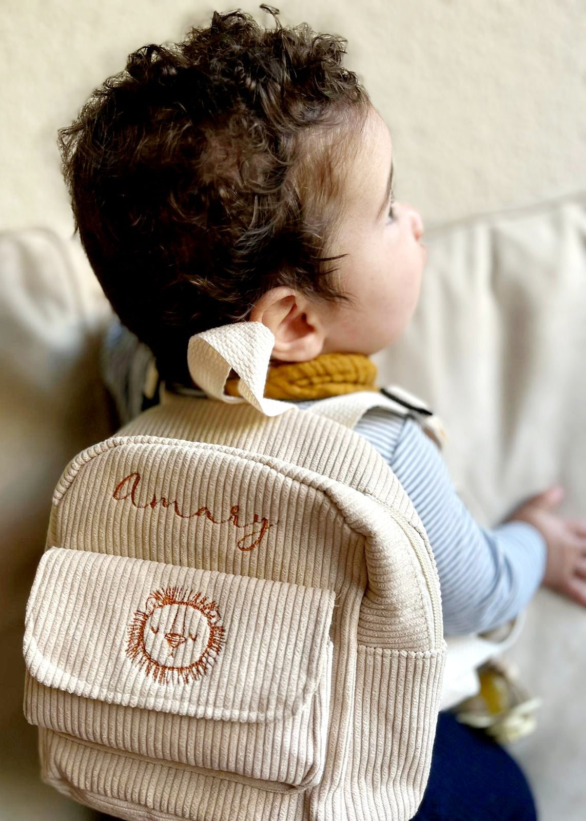 Corduroy backpack