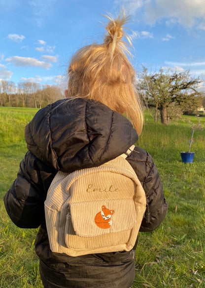 Corduroy backpack