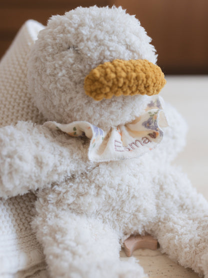 Doudou oie musicale en crochet